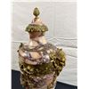 Image 2 : Ornamental Marble Vase with Brass Accents