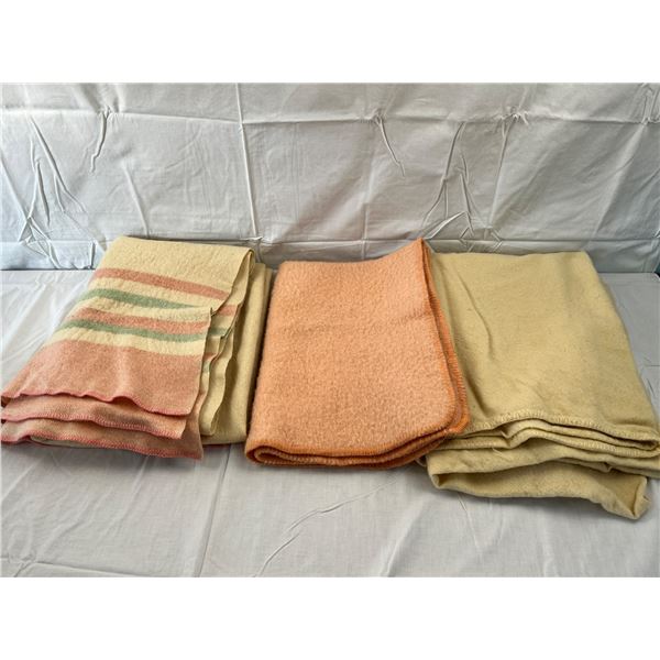 3 Wool Blankets