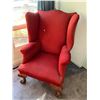 Image 1 : Vintage Upholstered Wing Back Chair