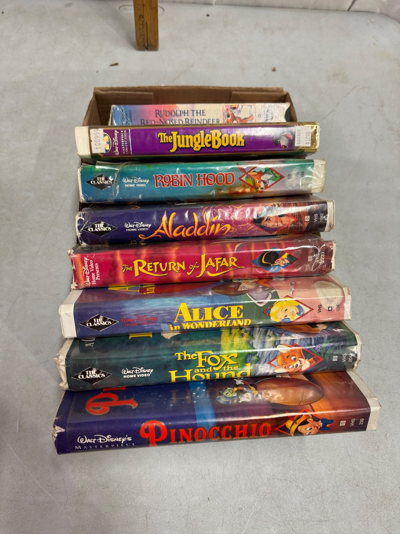 Walt Disney vhs movies