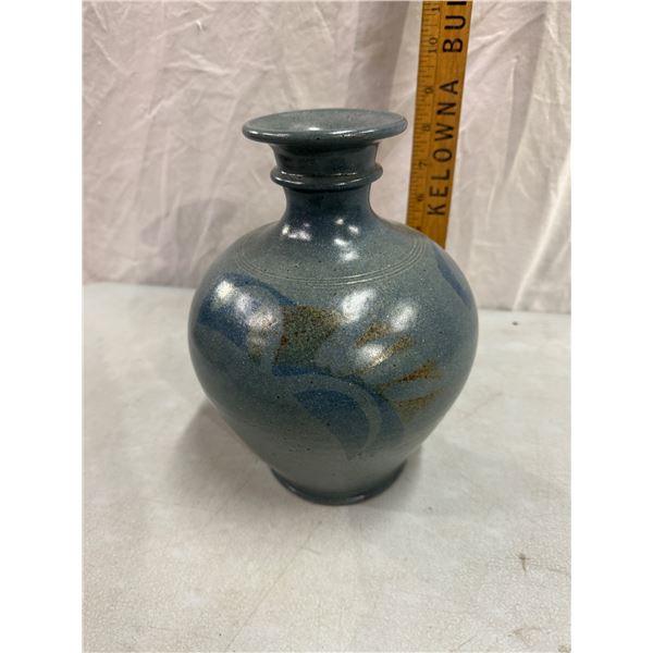 Signed pottery vase