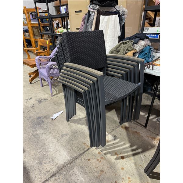 Uberhaus 6 stacking patio chairs