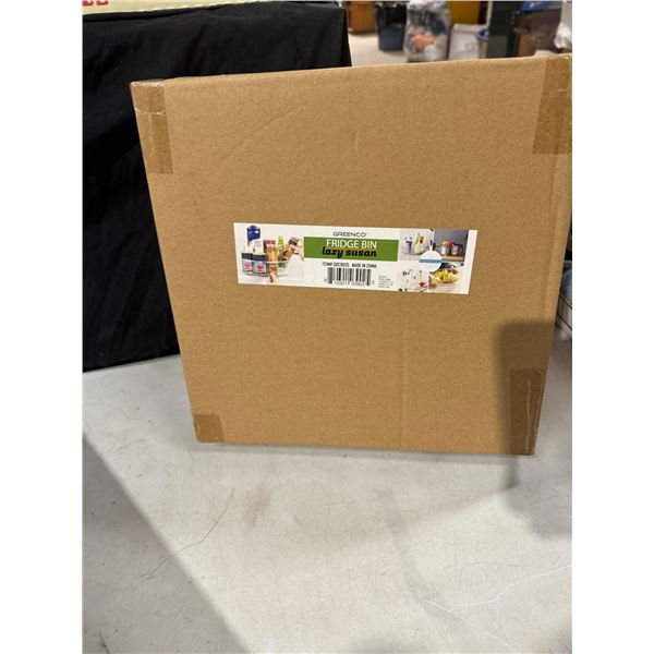 Lazy Susan fridge bin