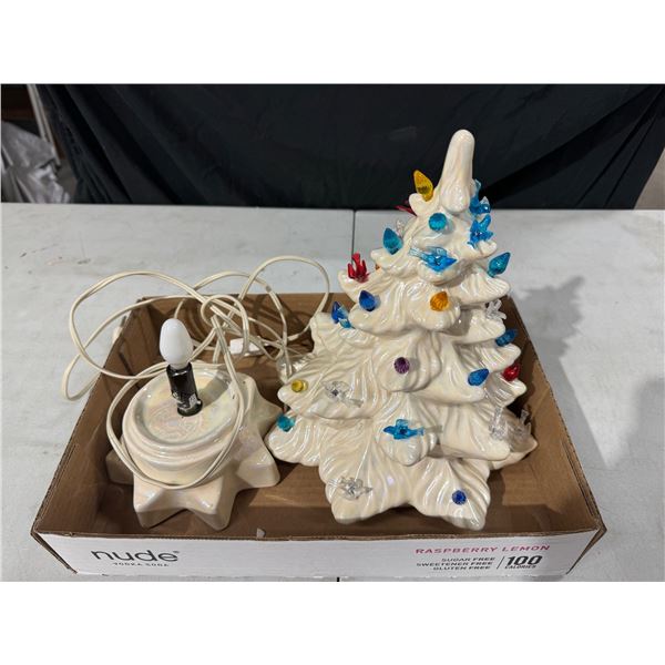 Vintage ceramic tree decor