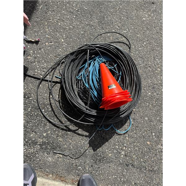Cat 5, coax and cones