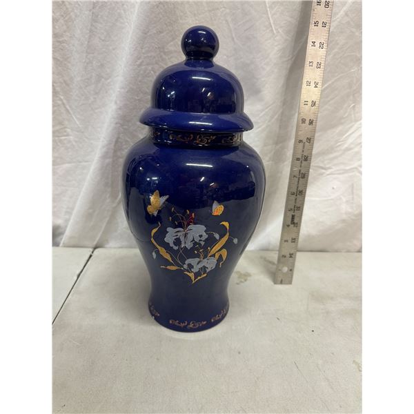Lidded pottery decor