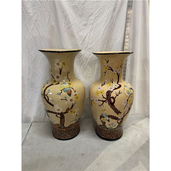 2 Chinese cases 21" tall