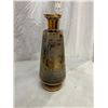 Image 1 : Bohemian glass vase with gold stags- vintage
