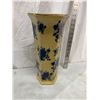 Image 1 : Blue & yellow "Formalities " vase