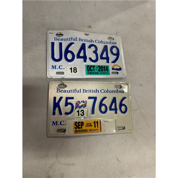Motorcycle plates