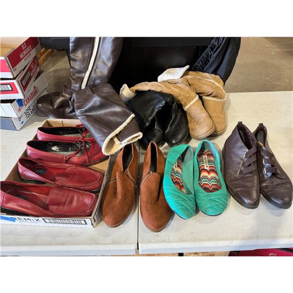 Lot of boots and shoes 10-11ish