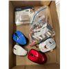 Image 1 : Batteries and computer mice
