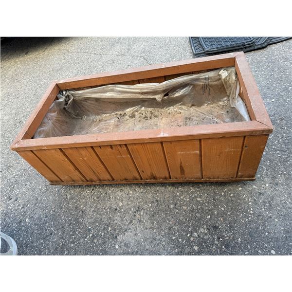 Planter on wheels 3ft long  x 18" wide