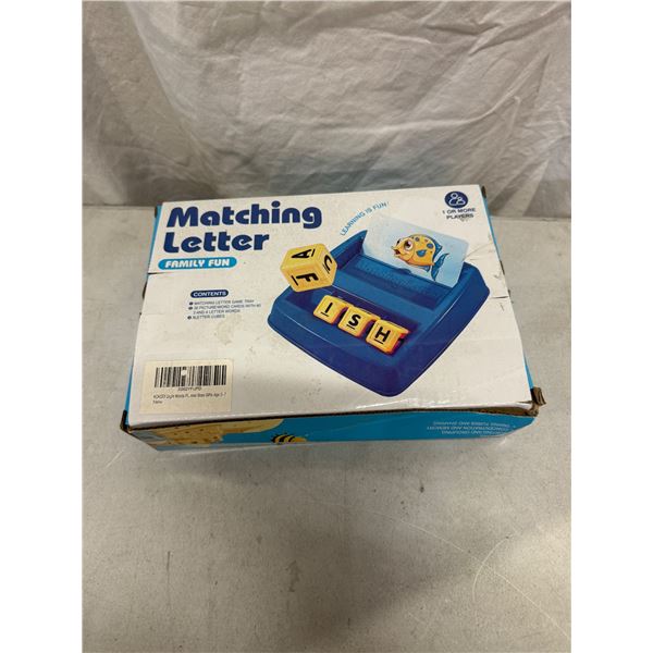 New matching letter family gun game