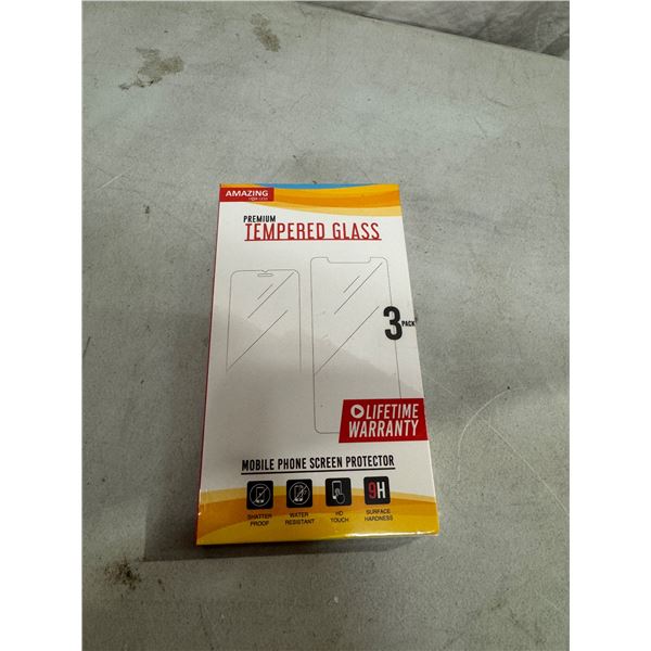 New tempered glass 3 pk