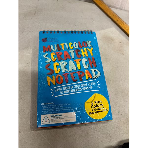 New multicolor scratchy scratch notepad