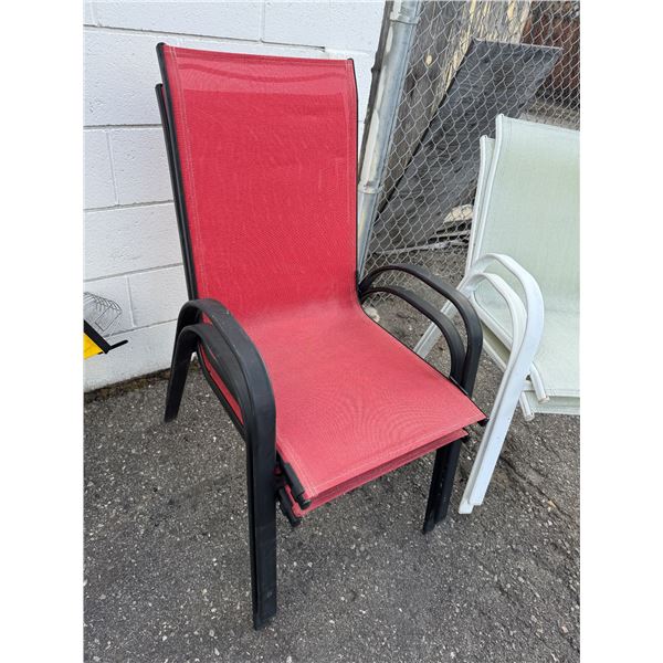 2 Stacking patio Chairs