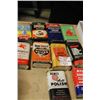 Image 1 : Assorted motor oil cans, Atlas, Whiz, Bowes,