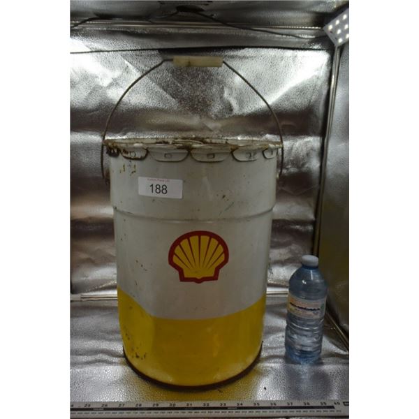 Shell Oil metal Pail