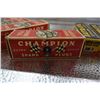Image 8 : 4 champion spark plugs in box, 4 Autolite spark