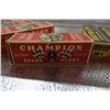 Image 8 : 4 champion spark plugs in box, 4 Autolite spark