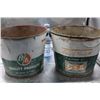 Image 2 : 2- B/A petrolium products metal  pails
