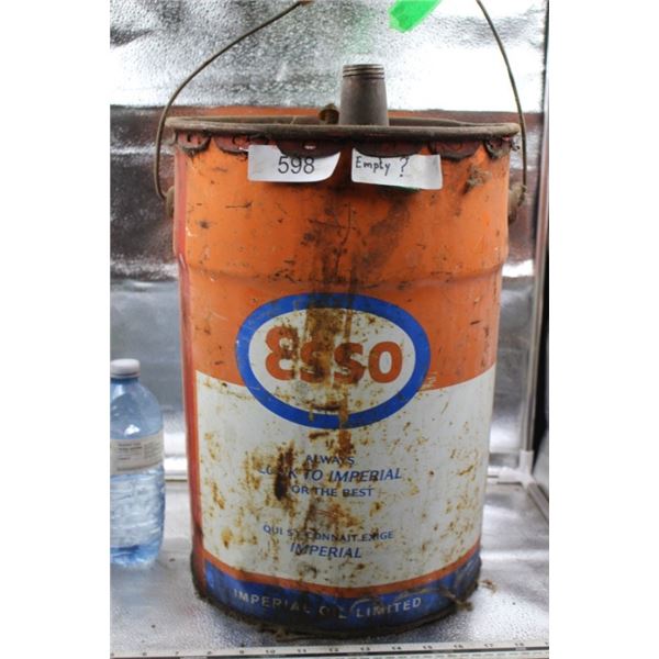 Esso 5gal metal  pail