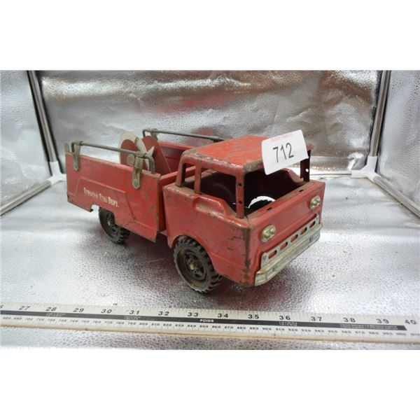 Rare Antique Structo Fire Dept  Metal truck