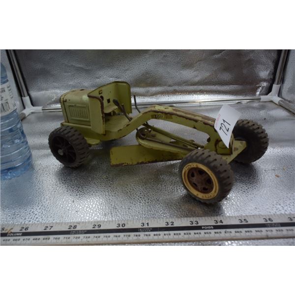 Vintage Metal  Tonka Grader Toy