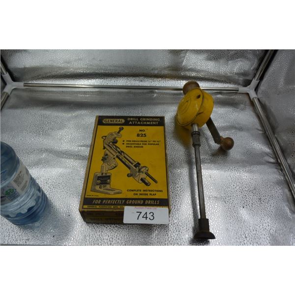 Indestro hand crank drill, general drill grinding