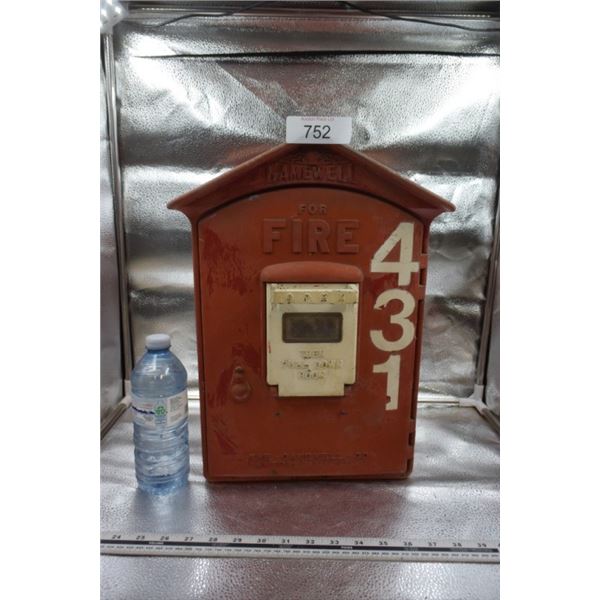 Antique Gamewell Cast Iron Fire Alarm Station Box