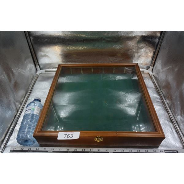 Glass top display case