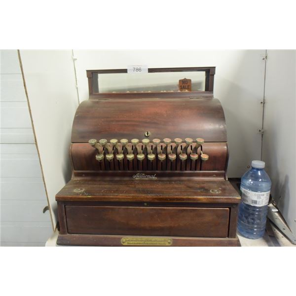 Antique National cash register