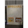 Image 1 : Orange crush/Hires Root Beer Cardboard