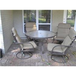 PATIO TABLE & 4 CHAIRS