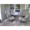 Image 1 : PATIO TABLE & 4 CHAIRS