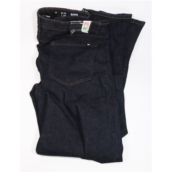 NEW NOMAD STRETCH SLIM FIT W34XL32 JEANS