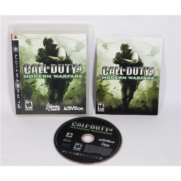 PLAYSTATION 3 CALL OF DUTY 4 MODERN WARFARE