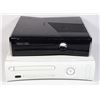 Image 1 : TWO XBOX 360 CONSOLES. BLACK TESTED, WORKS BUT