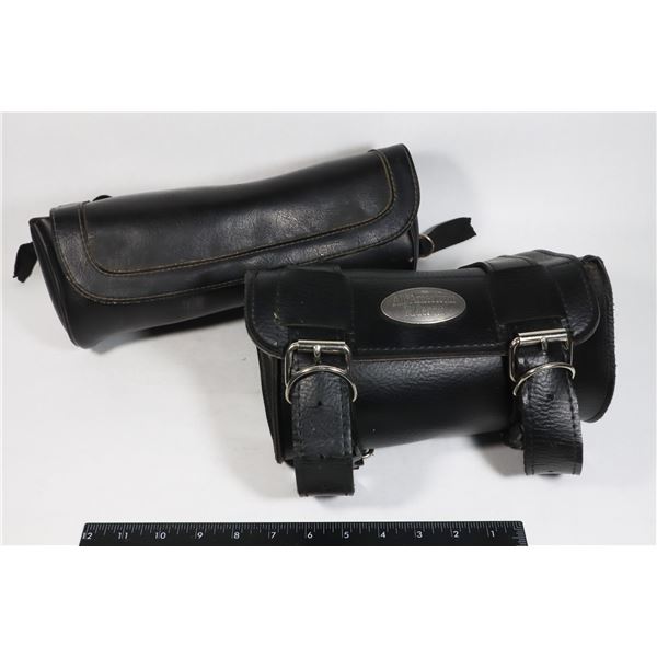 TWO MOTORCYCLE SADDLE BAGS