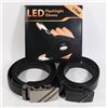 Image 1 : TWO MENS ADJUSTABLE BELTS SOLD WITH NEW LED