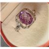 Image 2 : SILVER AMETHYST RING (~SIZE 6)