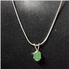 Image 1 : SILVER EMERALD NECKLACE