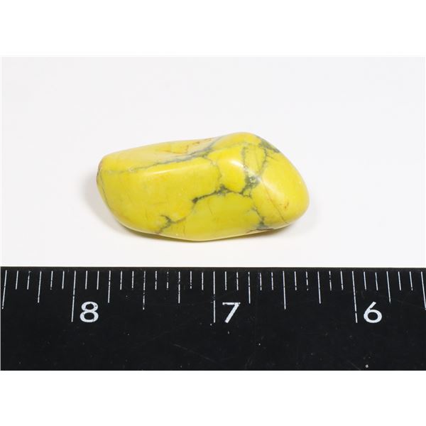 SMALL YELLOW GEOLOGICAL POLISHED SPECIMEN SAMPLE