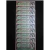 Image 8 : (10) Uncirculated 1967 Centennial Dollar Bills 