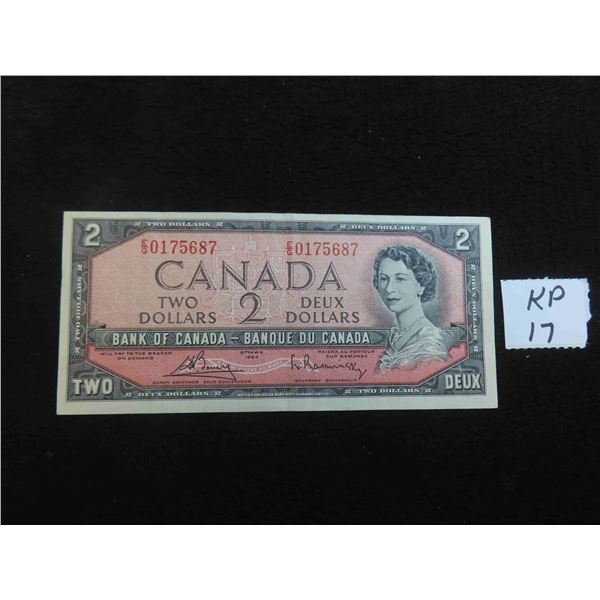1954 Canada $2 Bill -Very Nice