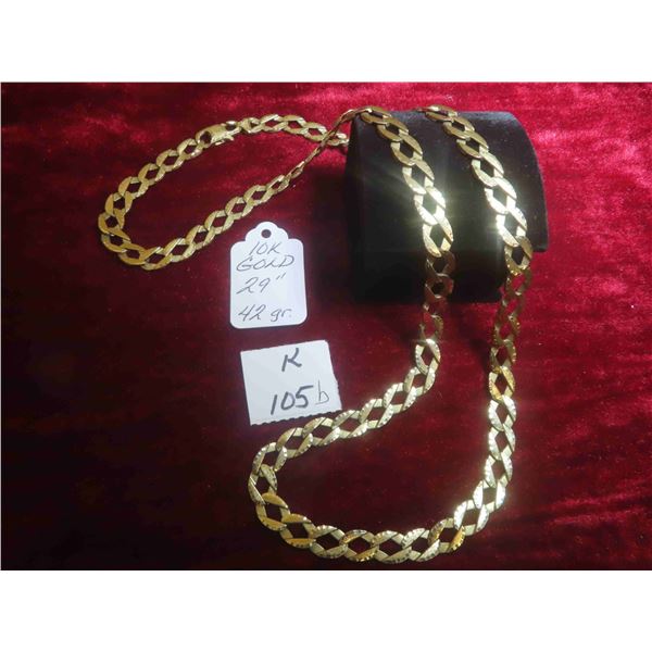 10K Gold 29" Chain - Total Weight 42 gr