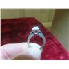 Image 4 : 10K White Gold Ring with Diamonds Sz 4.5 - Total Weight 2.7 gr