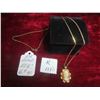 Image 1 : 10K Gold 20.5" Necklace with Cameo - Total Weight 6.9 gr