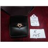 Image 1 : 10K Rose Gold Ring with Diamonds Sz 7 - Total Weight 1.9 gr